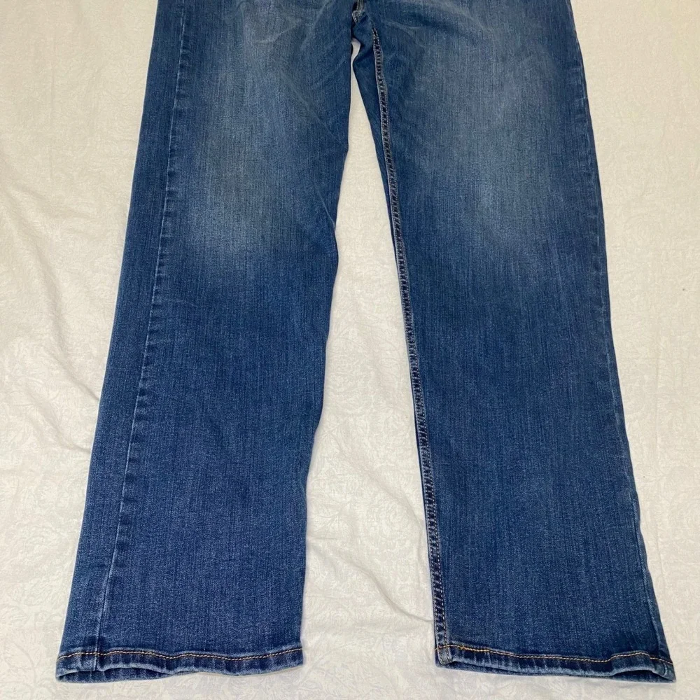 Levi's 502 Regular Taper Jeans Men's 40x34 Blue Stretch Water Less Denim